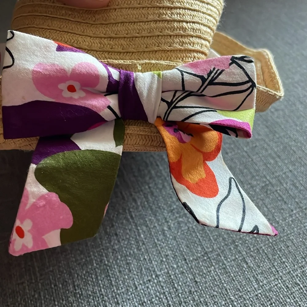 Gymboree Straw Floral with bow hat